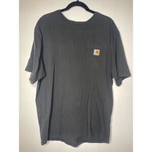 Carhartt Men's Black Loose Fit Pocket T-shirt Size Large